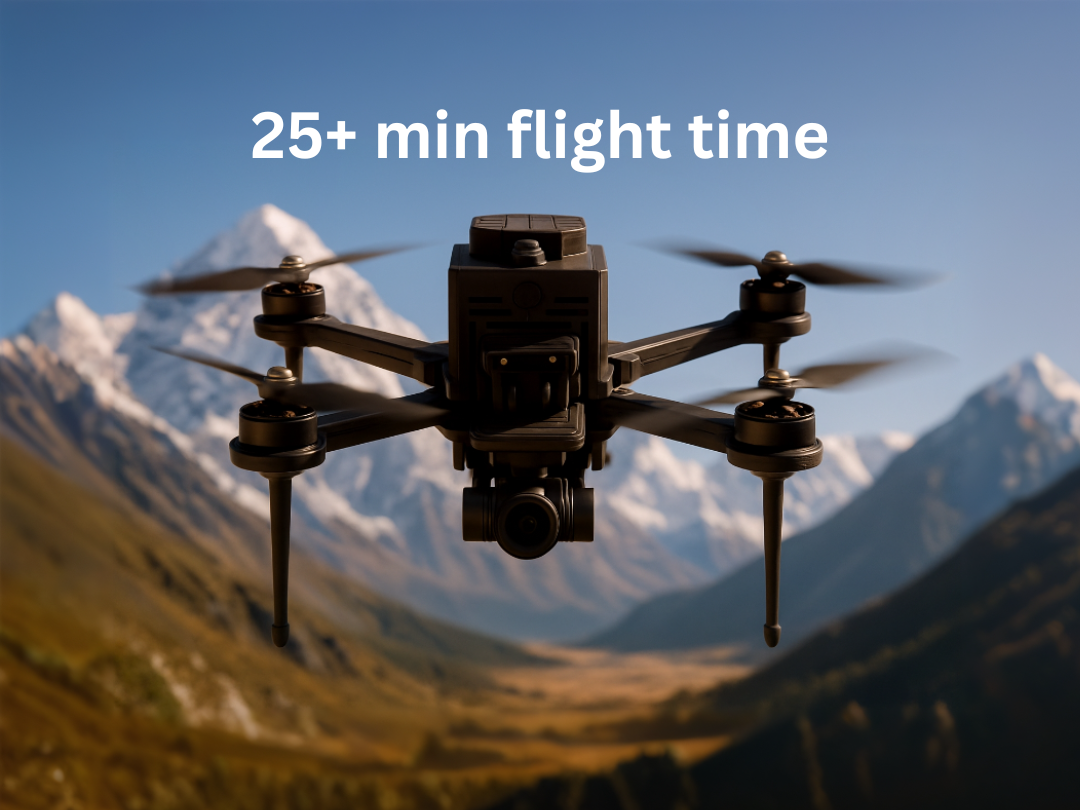 25+ min flight time