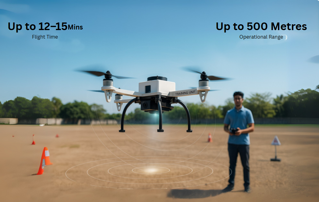 Drone in hills